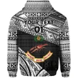 (Custom Personalised) Rewa Rugby Union Fiji Hoodie Special Version - Black, Custom Text And Number A7