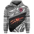 (Custom Personalised) Rewa Rugby Union Fiji Hoodie Special Version - Black, Custom Text And Number A7