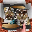 Native American Leather Boots Mandala