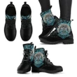 Viking Leather Boots Yggdrasil and Ravens A7