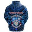 (Custom Personalised) Kolisi Apifoou College Hoodie Tonga Blue A7