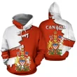 Canada Coat Of Arms Unique Hoodie Scratch Style