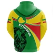 1sttheworld Ethiopia Hoodie, Ethiopia Round Coat Of Arms Lion A10