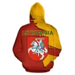 Lithuania Coat Of Arms Unique Hoodie - Scratch Style V.1 - J5