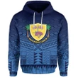 (Custom Text and Number) Niue Rugby Hoodie Blue A7