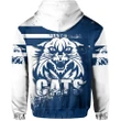(Custom Personalised) Cats Hoodie Geelong Style Grunge A7