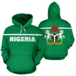 Nigeria All Over Hoodie Horizontal Style