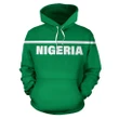 Nigeria All Over Hoodie - Horizontal Style - BN09