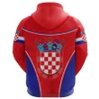 Croatia Hoodie Circle Stripes Flag Version Hrvatska K13