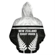 New Zealand Rugby Hoodie - Horizontal Style - BN15