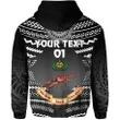 (Custom Personalised) Rewa Rugby Union Fiji Zip Hoodie Creative Style - Black NO.1, Custom Text And Number A7