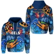 Parramatta Zip Hoodie Eels Indigenous Naidoc Heal Country! Heal Our Nation Blue