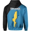 (Sverige)Sweden Map Zipper Hoodie A5