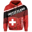 Switzerland Zipper Hoodie Flag Motto Limited Style