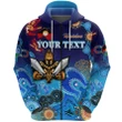 (Custom Personalised) Gold Coast Titans Zip Hoodie Gladiator Naidoc Heal Country! Heal Our Nation A7