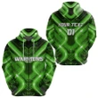 (Custom Personalised) New Zealand Warriors Rugby Zip Hoodie Original Style Green, Custom Text And Number