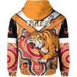 (Custom Personalised) Tigers Naidoc 2021 Zip Hoodie Wests Indigenous A7