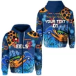(Custom Personalised) Parramatta Zip Hoodie Eels Indigenous Naidoc Heal Country! Heal Our Nation Blue, Custom Text And Number