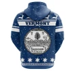 Christmas Vermont Coat Of Arms Zip Hoodie JW09