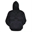 New Zealand - Maori Mask Allover Zip Hoodie A0