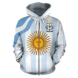 Argentina Football Zip Up Hoodi