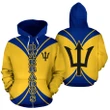 Barbados All Over Zip-Up Hoodie - Impact Version - Bn01