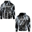 Custom Personalised Magpies Flash Newest Zip Hoodie Collingwood Style Custom Text and Number