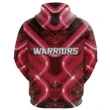 (Custom Personalised) New Zealand Warriors Rugby Zip Hoodie Original Style - Red A7