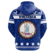 Christmas Virginia Coat Of Arms Zip Hoodie JW09