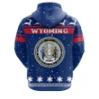 Christmas Wyoming Coat Of Arms Zip Hoodie JW09