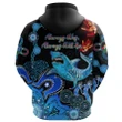 (Custom Personalised) Cronulla-Sutherland Sharks Zip Hoodie Naidoc Heal Country! Heal Our Nation A7
