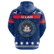 Christmas Utah Coat Of Arms Zip Hoodie JW09