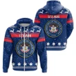 Christmas Utah Coat Of Arms Zip Hoodie
