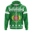 Christmas Turkmenistan Coat Of Arms Zip Hoodie JW09