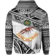 (Custom Personalised) Rewa Rugby Union Fiji Zip Hoodie Special Version - White A7