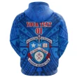 (Custom Personalised) Kolisi Apifoou College Zip Hoodie Tonga - Full Blue, Custom Text and Number A7