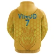 VINOD - (Custom Personalised) CSK Zip Hoodie Cricket Traditional Pride Yellow A7