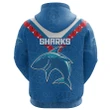 Cronulla Sharks Zip Hoodie Anzac Country Style A7