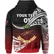 (Custom Personalised) Rewa Rugby Union Fiji Zip Hoodie Unique Version - Red, Custom Text And Number A7