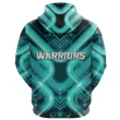 (Custom Personalised) New Zealand Warriors Rugby Zip Hoodie Original Style - Turquoise A7