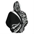 New Zealand Maori Pattern Zip-Up Hoodie - Circle Style J1