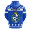 Christmas Uruguay Coat Of Arms Zip Hoodie JW09