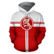 African Delta Sigma Theta Zip-Up Hoodie - Elephant Circle Style - BN01