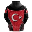 Turkey - Türkiye Zip Hoodie Circle Stripes Flag Version K13