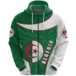 Algeria Zip Hoodie Circle Stripes Flag Special