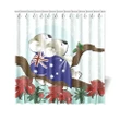 Australia Shower Curtain Koala and Waratah