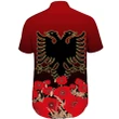 Albania Flag Double Eagle Hand Short Sleeve Shirt A15