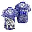 (Custom Personalised And Number)Bulldogs Short Sleeve Shirt Tribal Style