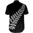 New Zealand Aotearoa Short Sleeve Shirt Maori Fern A15