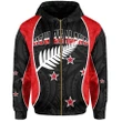 New Zealand Hoodie Zip - Red Ver 1.0 - Gel Style - Happy Waitangi Day - J6
